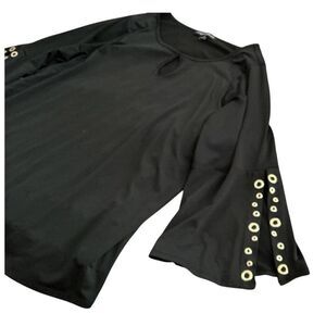 Inner Circle Black Shirt with Gold Rivets 2X